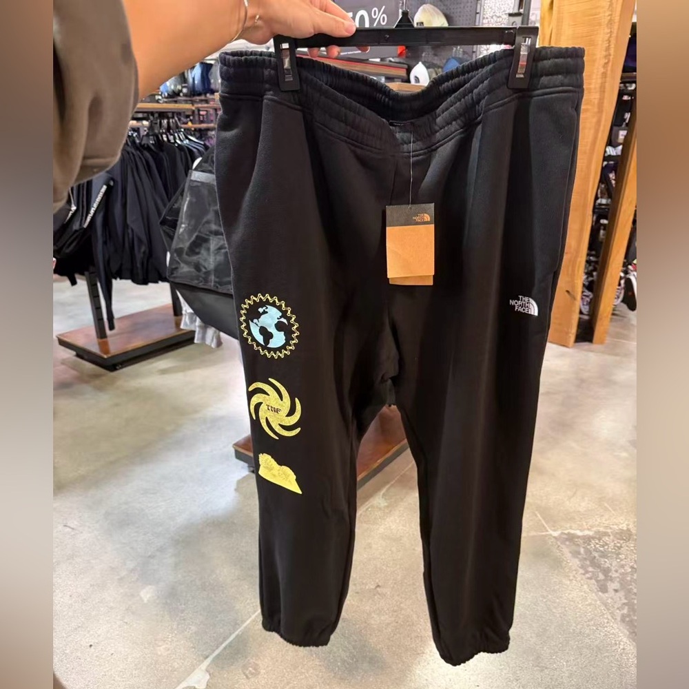 Brand New! The North Face Men’s Black Joggers with Embroidered Details